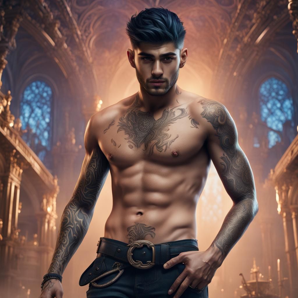 Zayn malik, shirtless, muscular