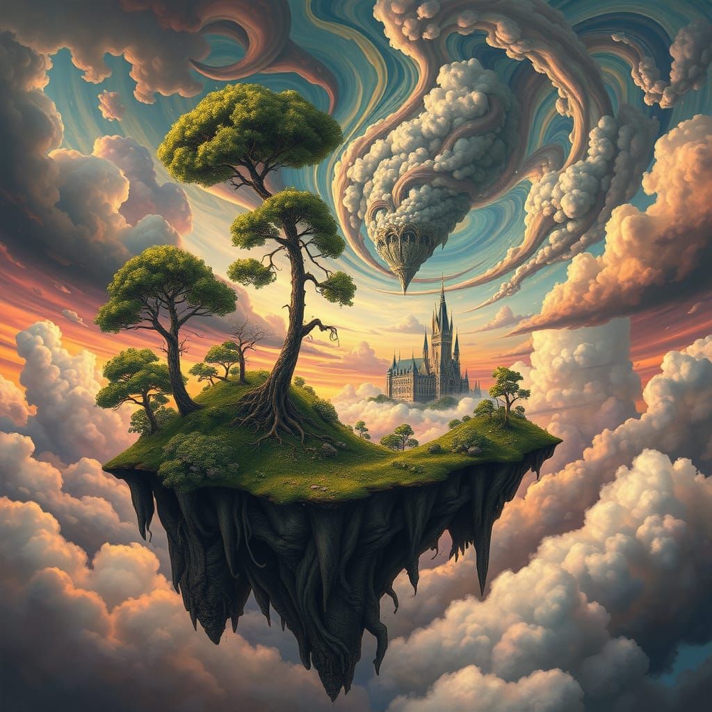 Surreal Dreamscapes: Gravity Defied