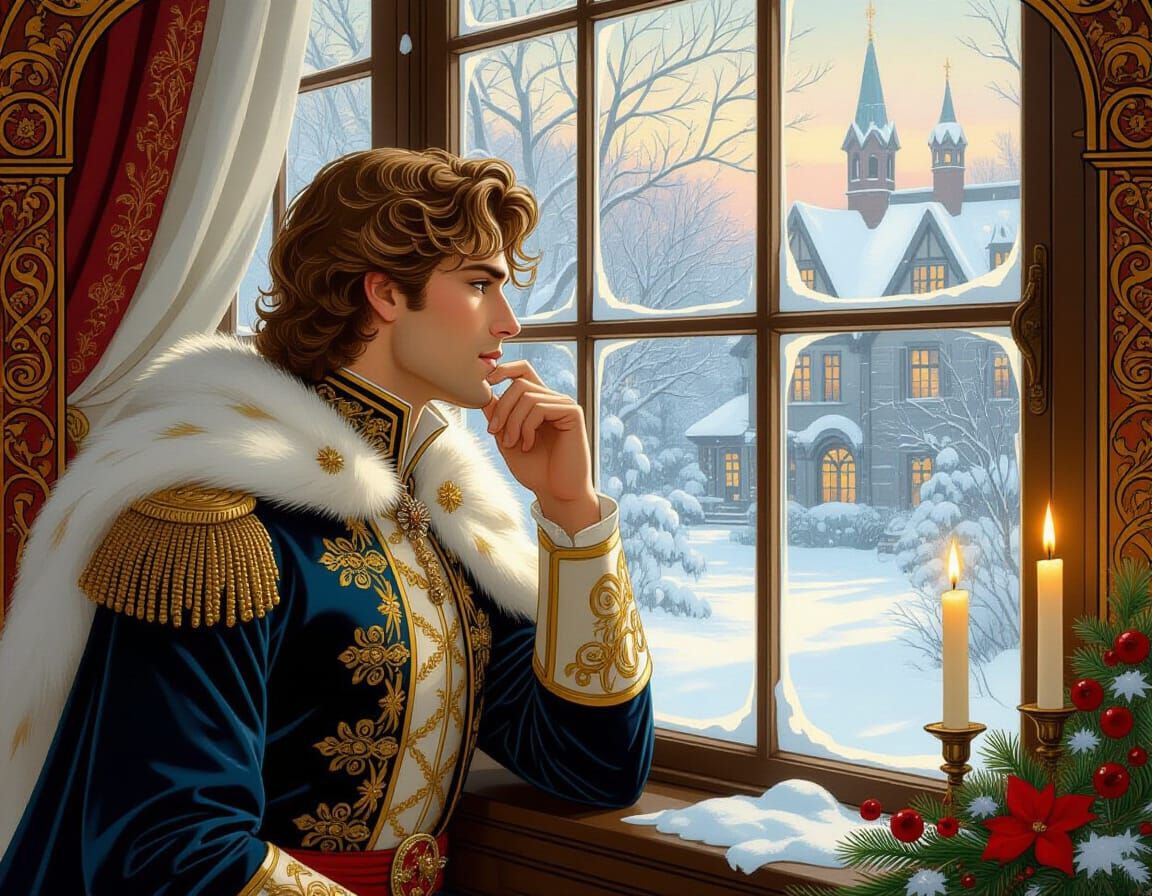 Christmas Prince in Art Nouveau Style