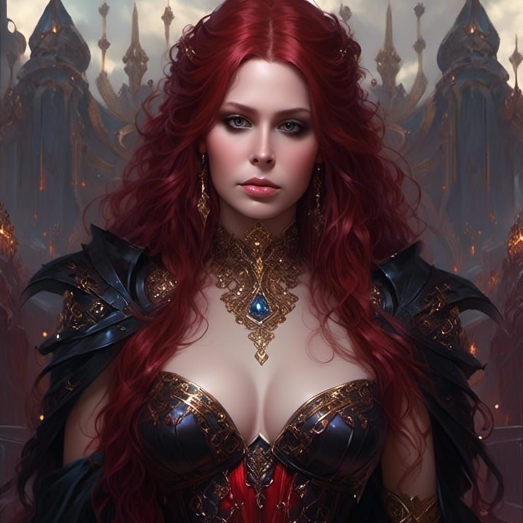 Fantasy Empress Portrait in Digital Art Style