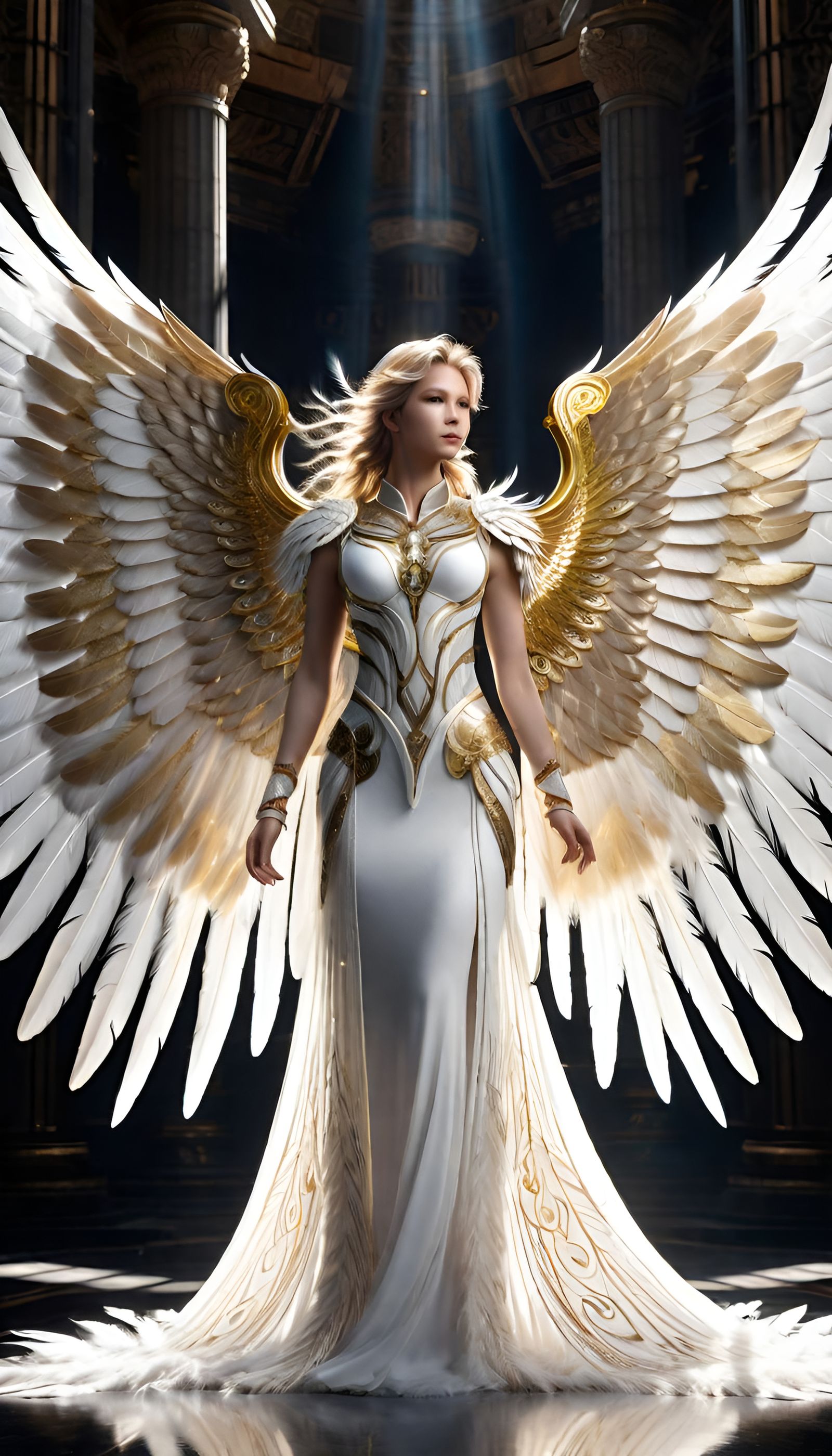 Ornate Angel Wings in Final Fantasy Style