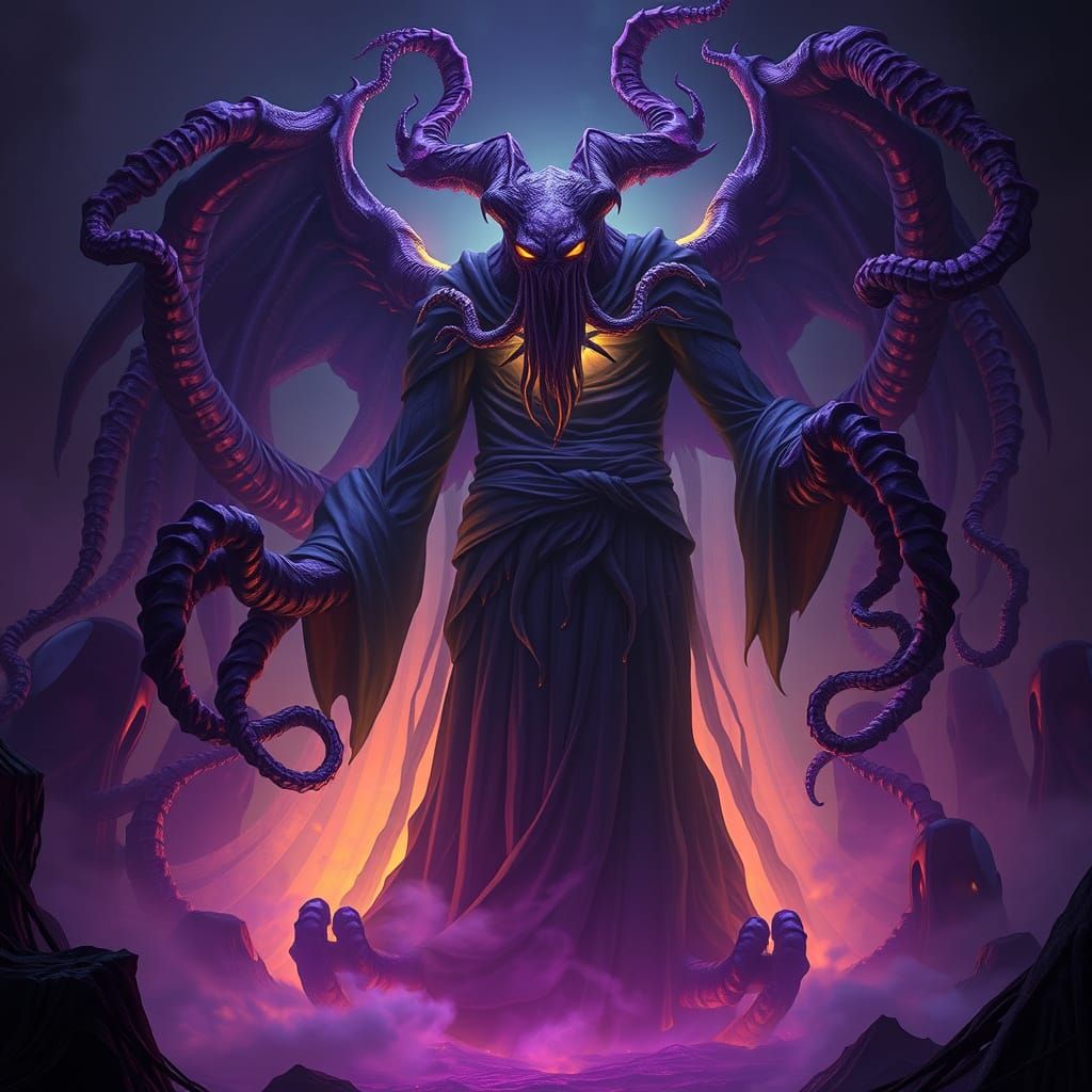 Eldritch Outergod Radiates Madness in Dark Fantasy Realm