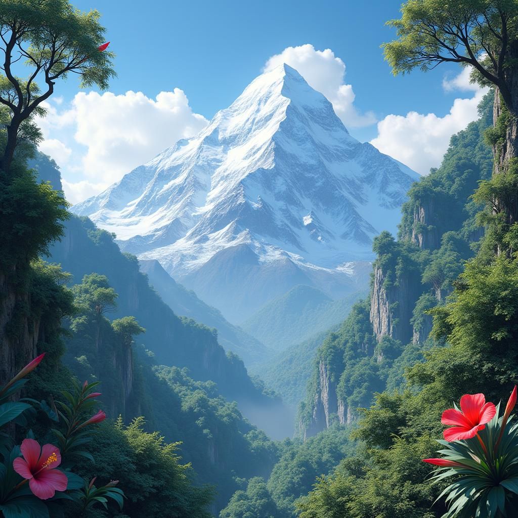 Tropical Mount Everest: A Lush Botanical Paradise