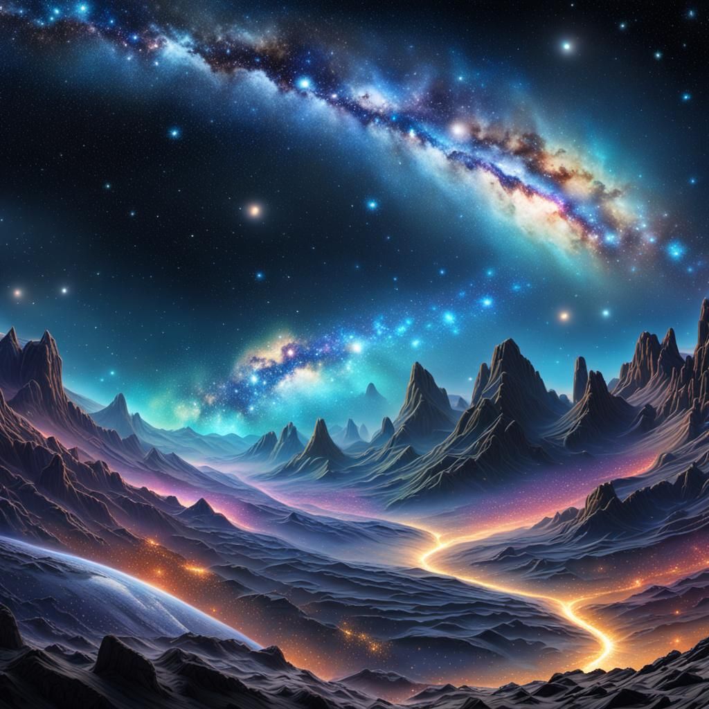 Spectacular Milky Way Close-Up: Digital Matte Painting