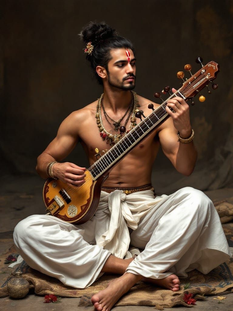 Kamalnath Lord Of The Lotus Playing Sitar