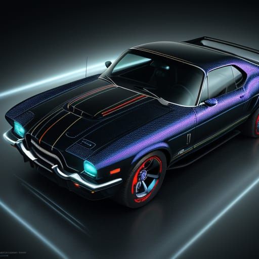 Surreal Shelby Car Blends Indigenous and Multiverse Elements...