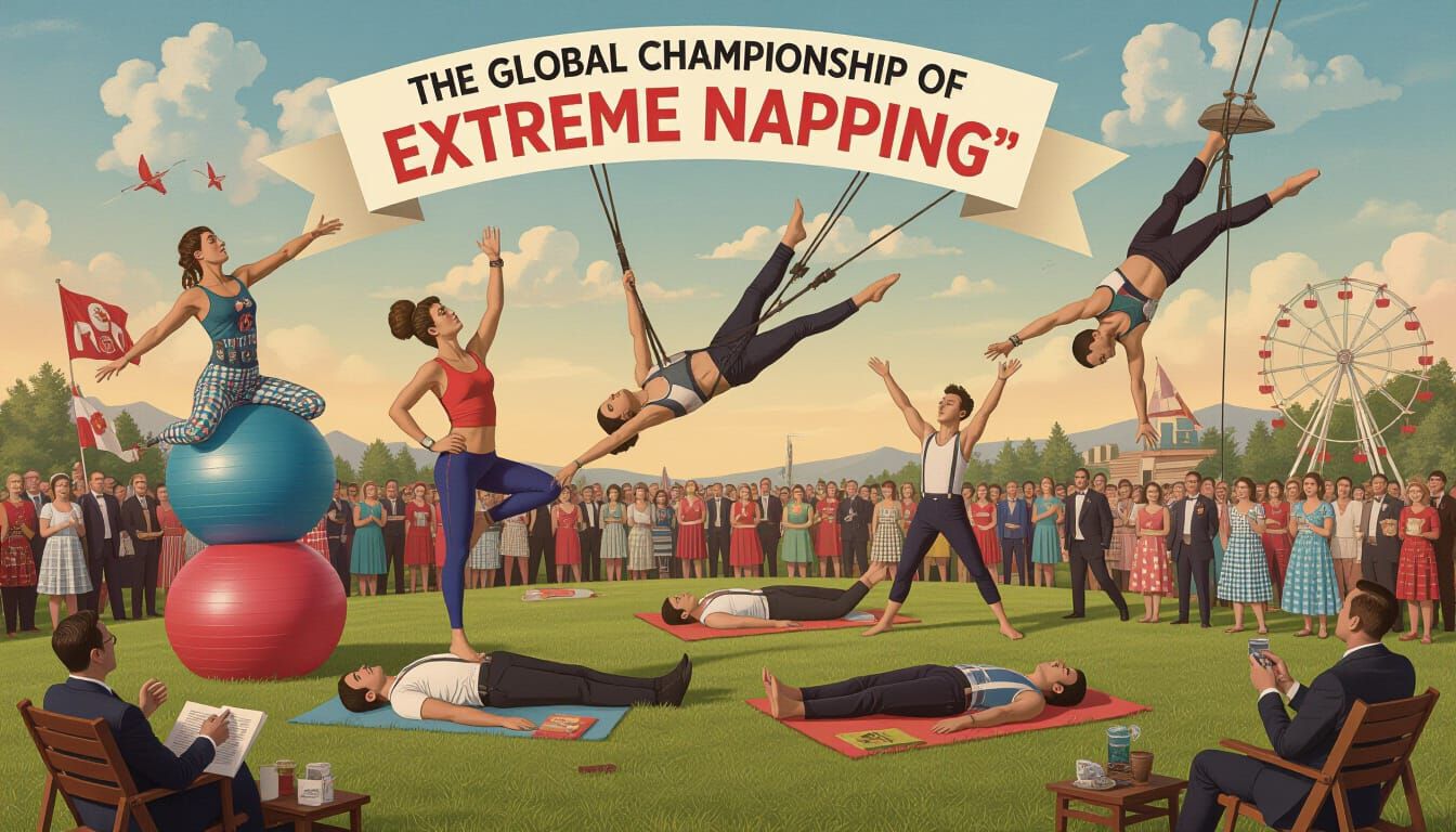 Global Championship of Extreme Napping Surrealist Art