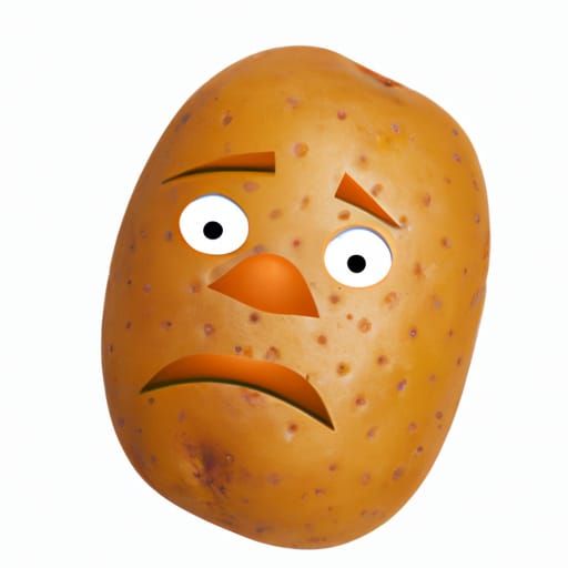 Orange Potato Head Character