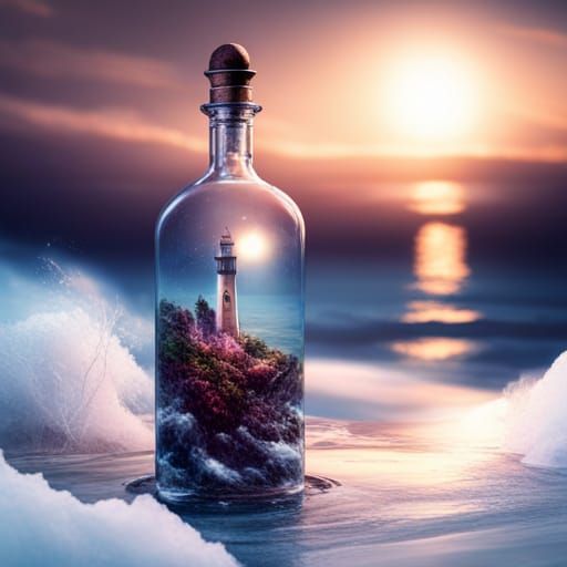 Diamonds in a Bottle: Detailed Matte Painting