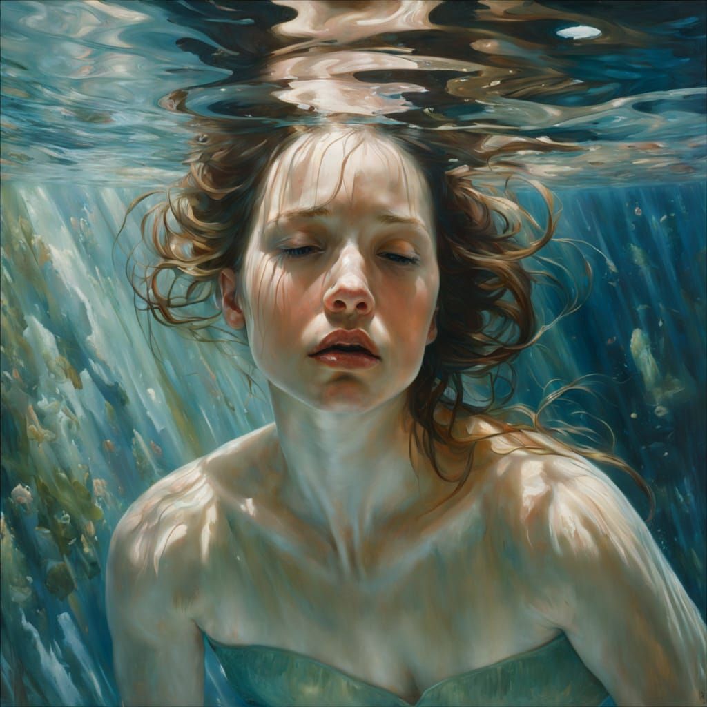 Surreal Bathtub Scene of Quiet Rebirth