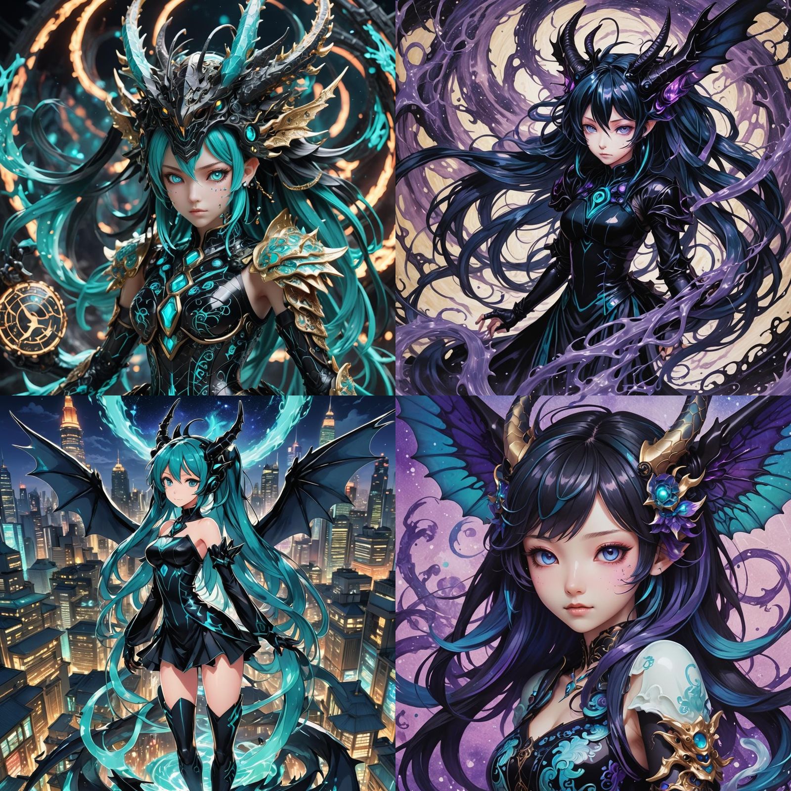 Eldritch Porcelain Dragon Fairy: Manga Scan in Anime Style