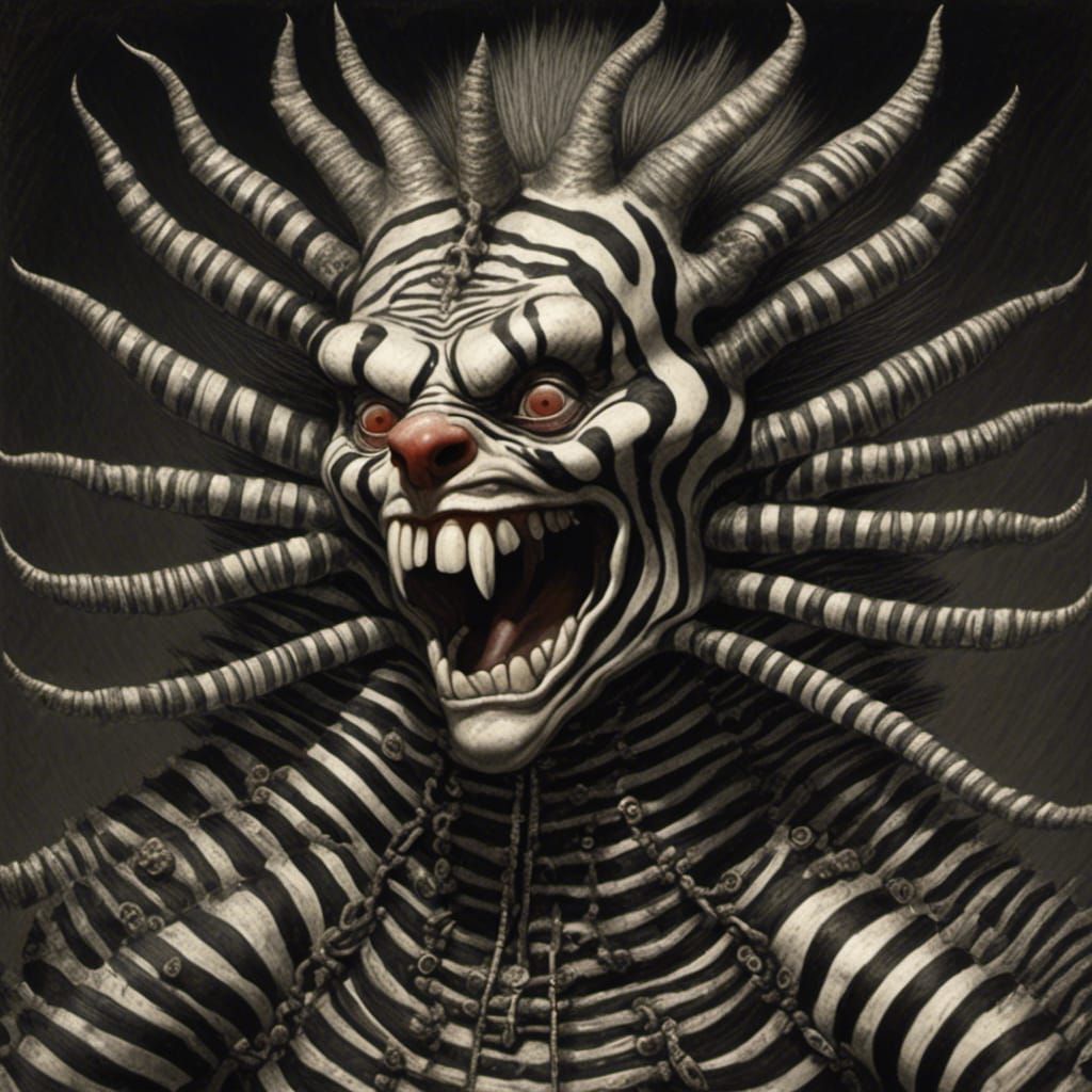 Terrifying Gaping Mouth of Razor Sharp Teeth