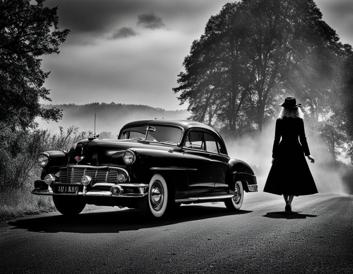 Evocative Black and White Photograph: "The Other Woman"