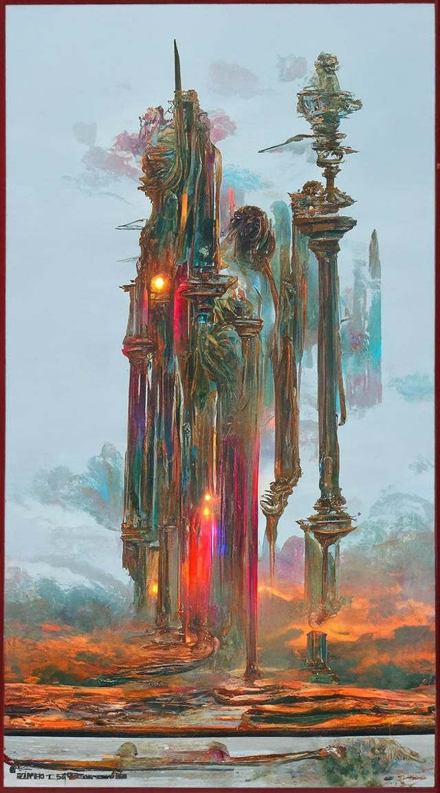 Page Of Wands: Holographic Astral Cosmic Illustration