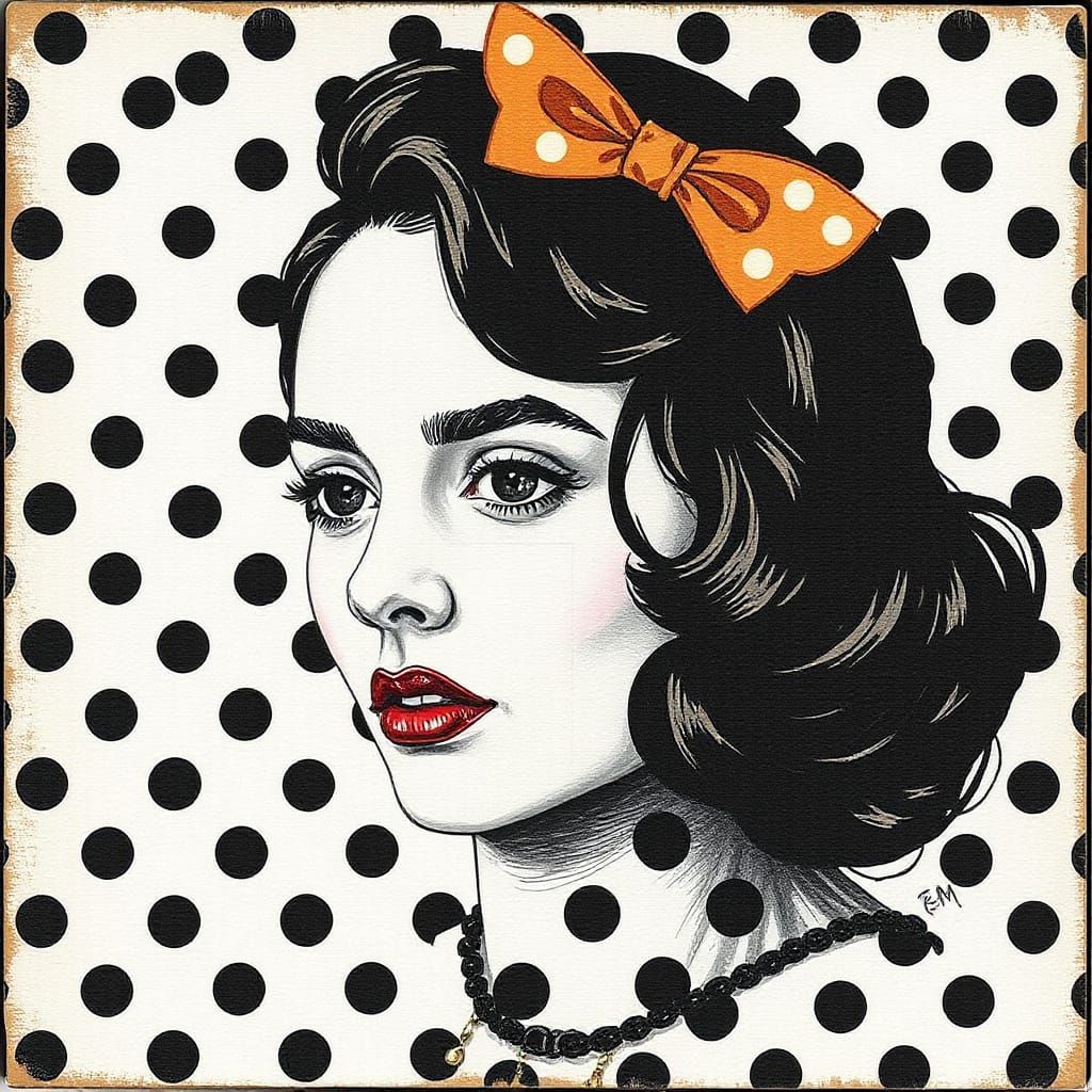 Abstract Polka Dot Design