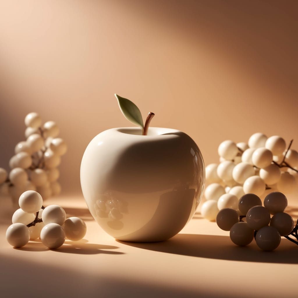 Elegant Porcelain Still Life in Warm Light