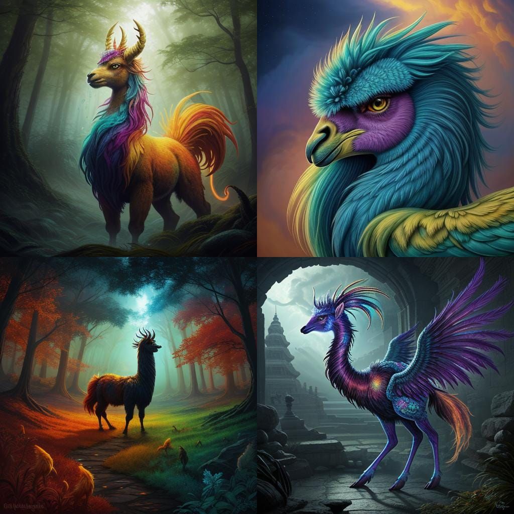 Llama Phoenix Hybrid: A Mythical Creature
