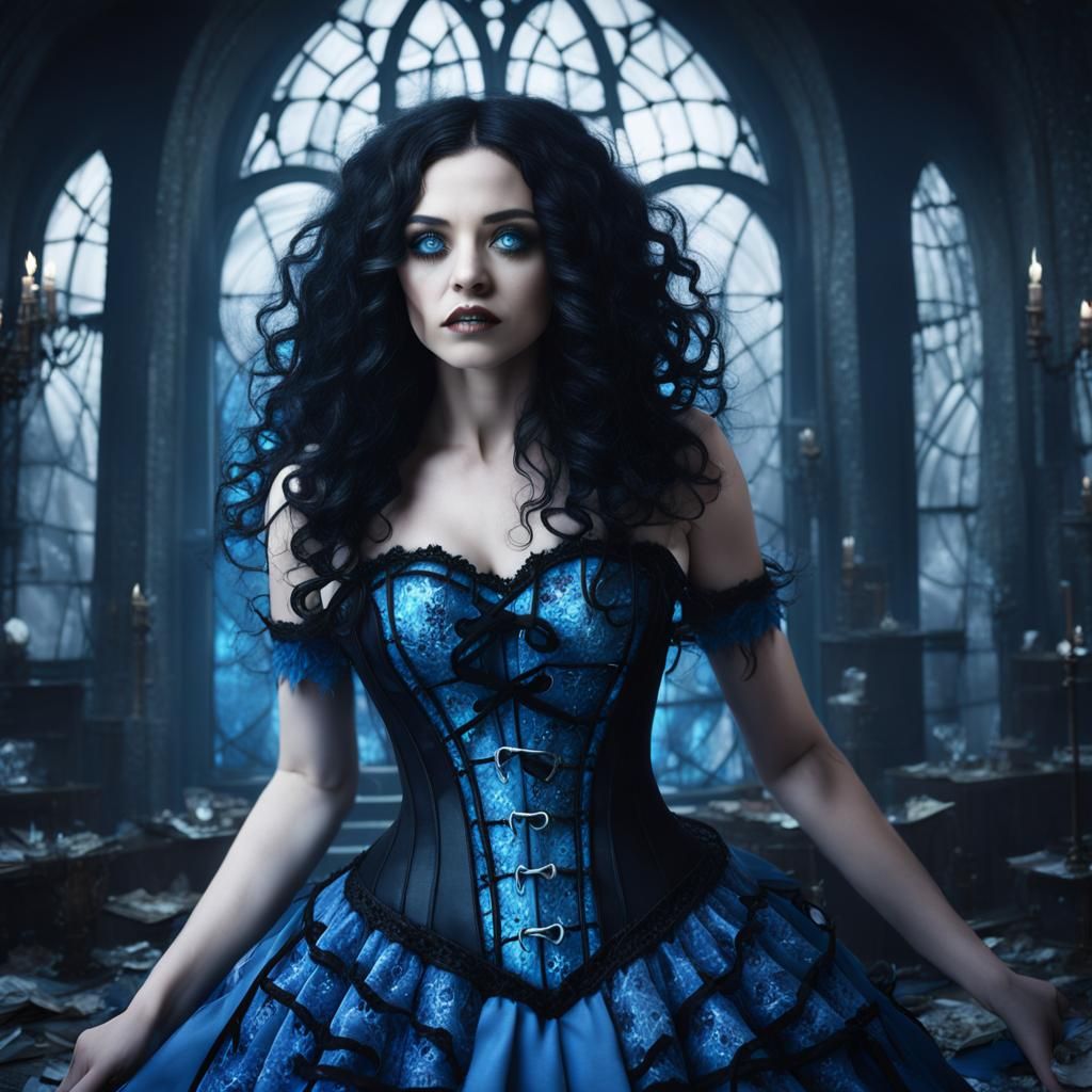 Gothic Alice in Shattered Glass: Fantasy Concept Art