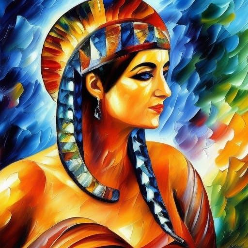 Cleopatra in Leonid Afremov Style