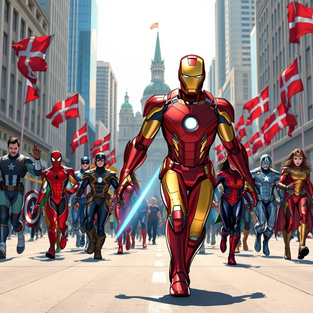 Superheroes Unite in Oslo Parade