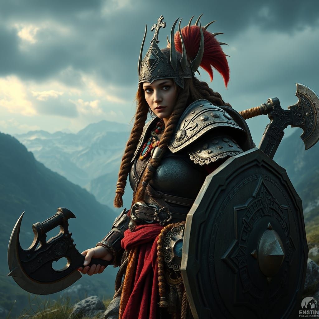 Epic Hill Dwarf Cleric in Ornate Armour