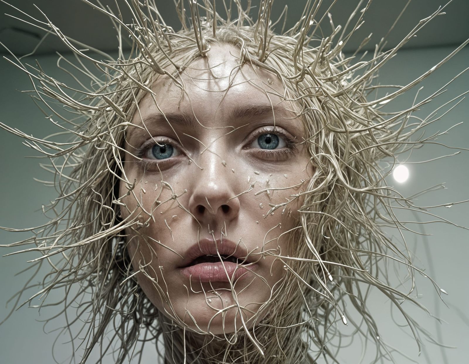 Futuristic High-Tech Scene in Year 2500