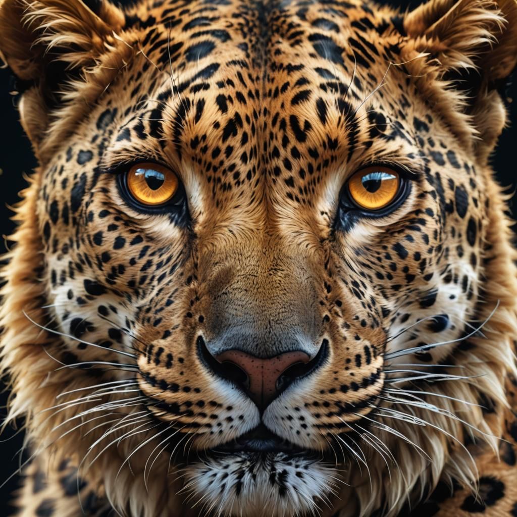 Cute Leopard Gecko Portrait in 3D Digital Art