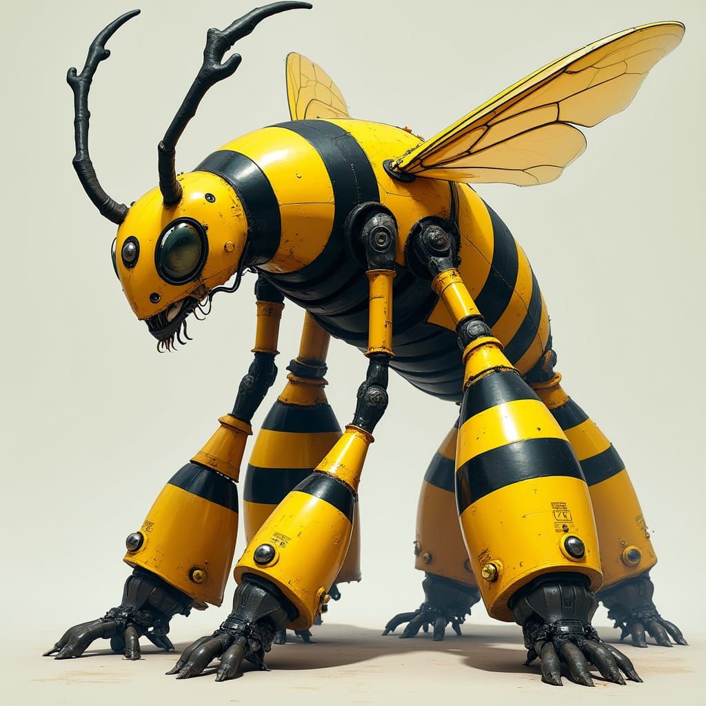 Giantess Beedrill Pokemon Exposes Her Towering Feet