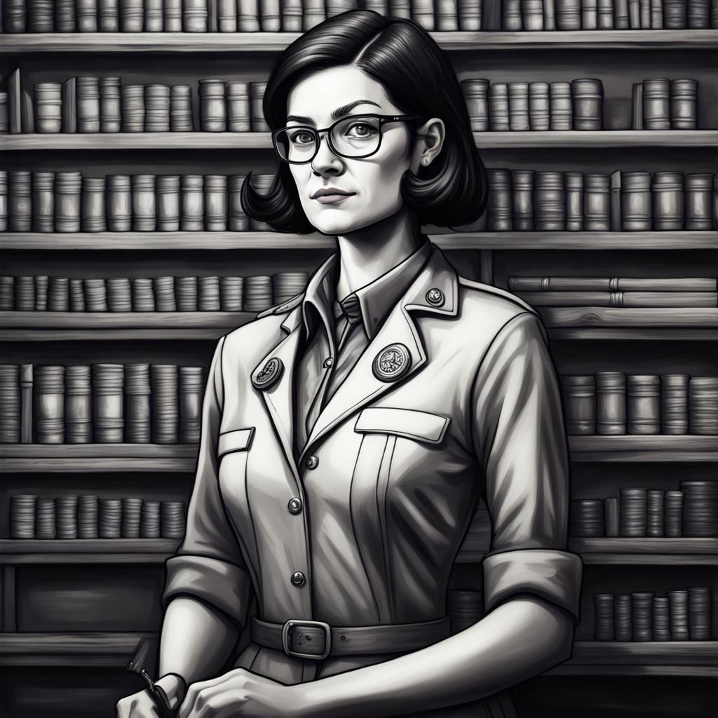 Hyperrealistic Portrait of Miss Pauling