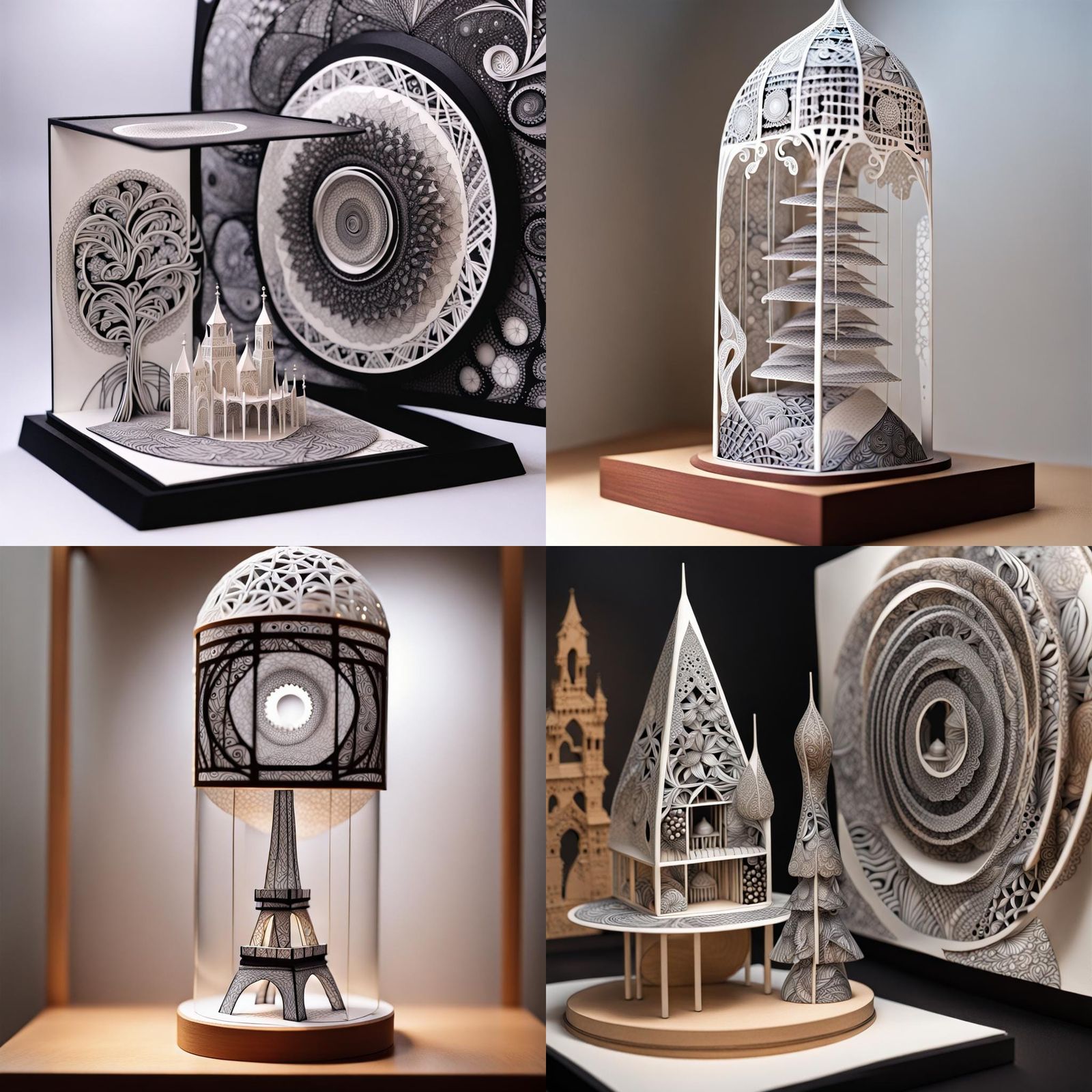 Magnetic Vision Diorama Zentangle Artwork