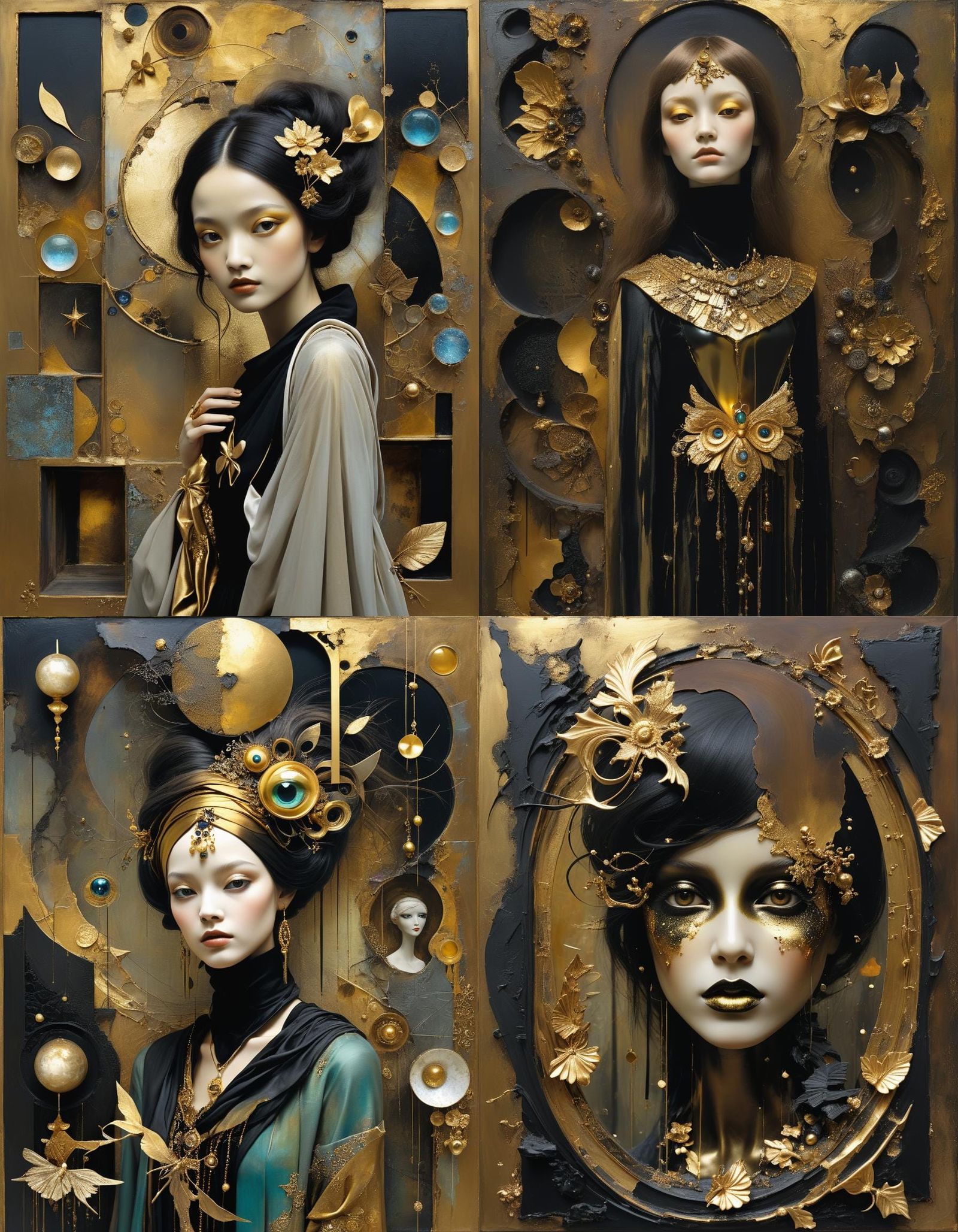 Sculptural Collage of Dreams in Surrealist Style