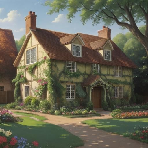 Charming English Cottage in a Serene Village Setting