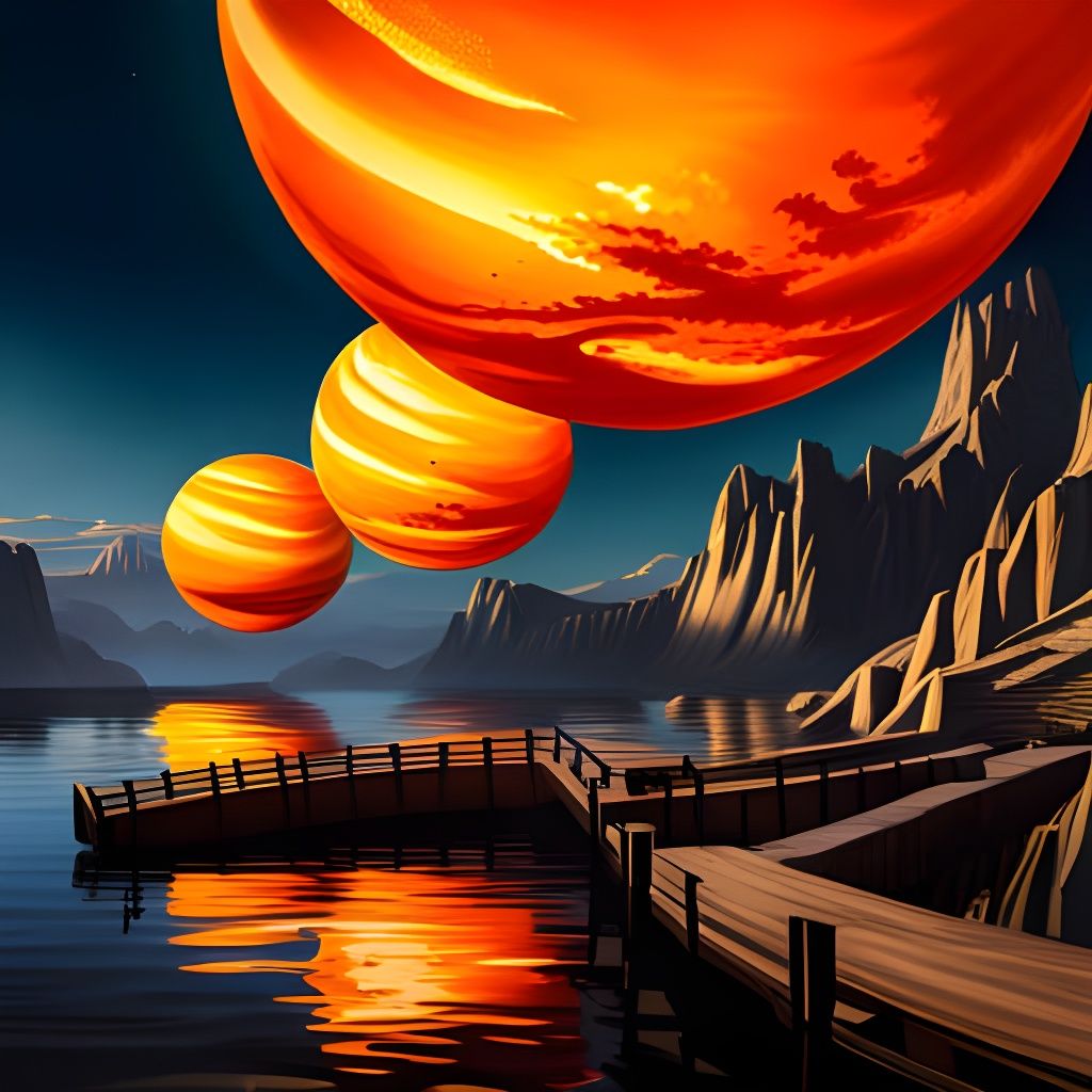 Hyperrealistic Orange Dragon Balls in Manga Style