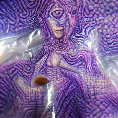 Surreal Purple Portrait Evokes Psychedelic Experience