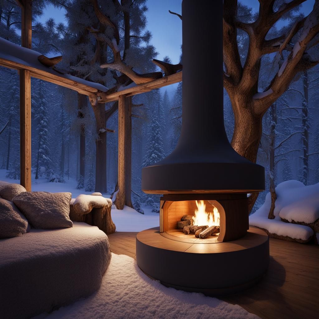 Cozy rustic yet modern cabin loft ~