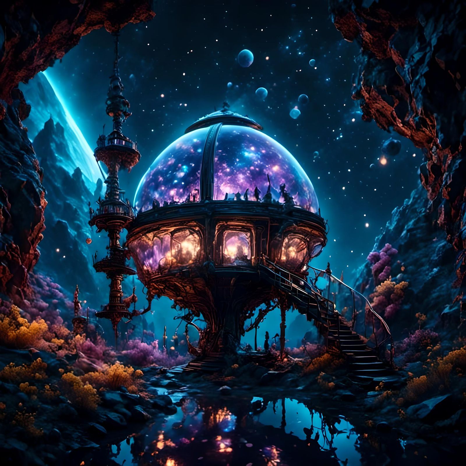 Space Station Masterpiece in Hyperreal Detail