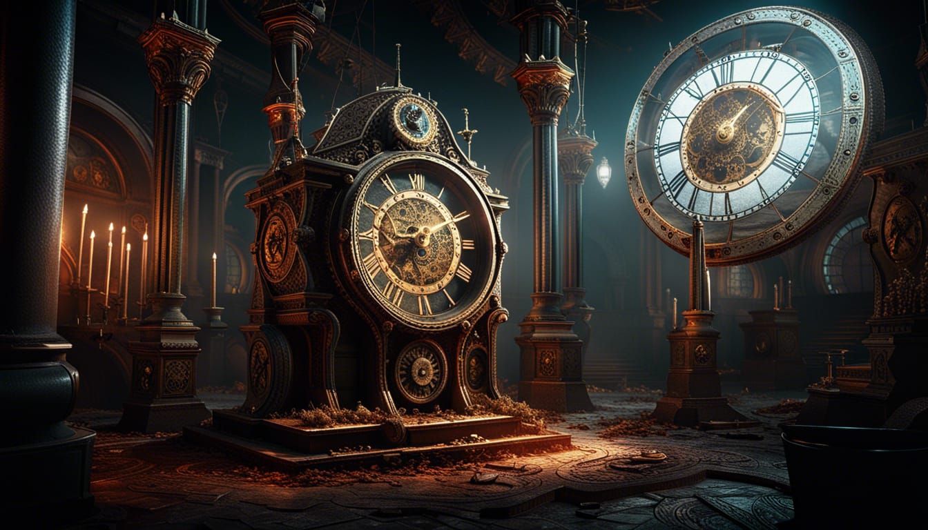 Dramatic Death Clock in Cinematic 3D