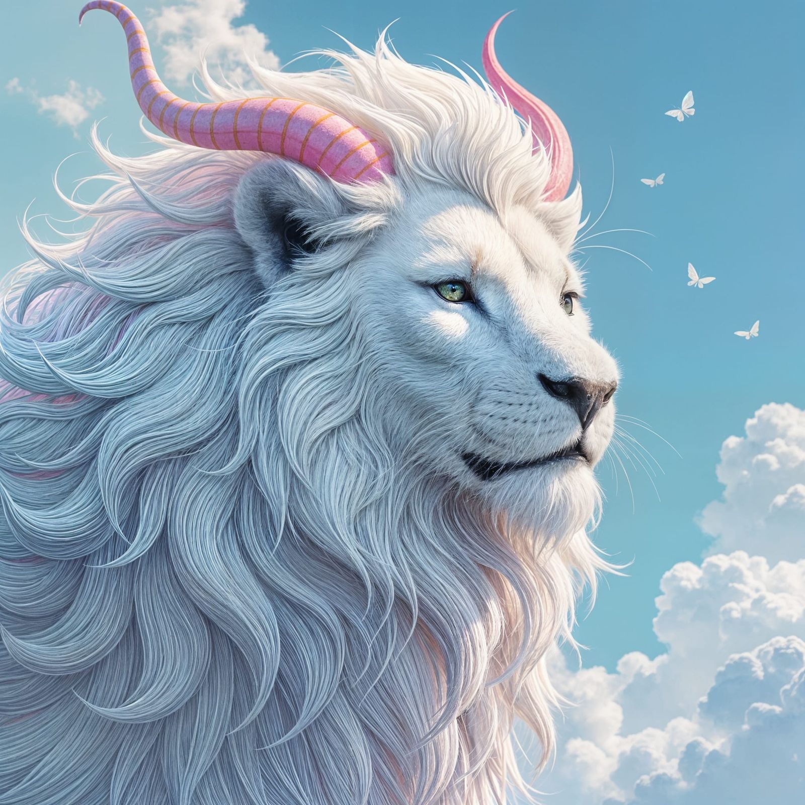 Fabulous Legendary Creature in Watercolor Pastel