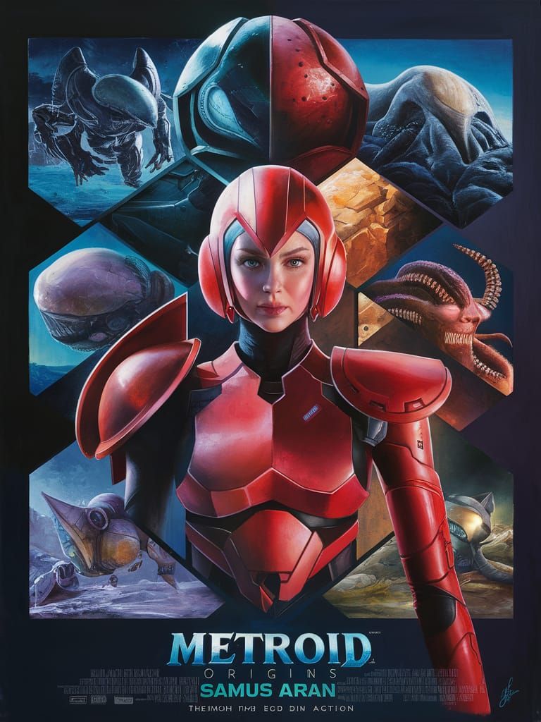Metroid Origins: Samus Aran Movie Poster
