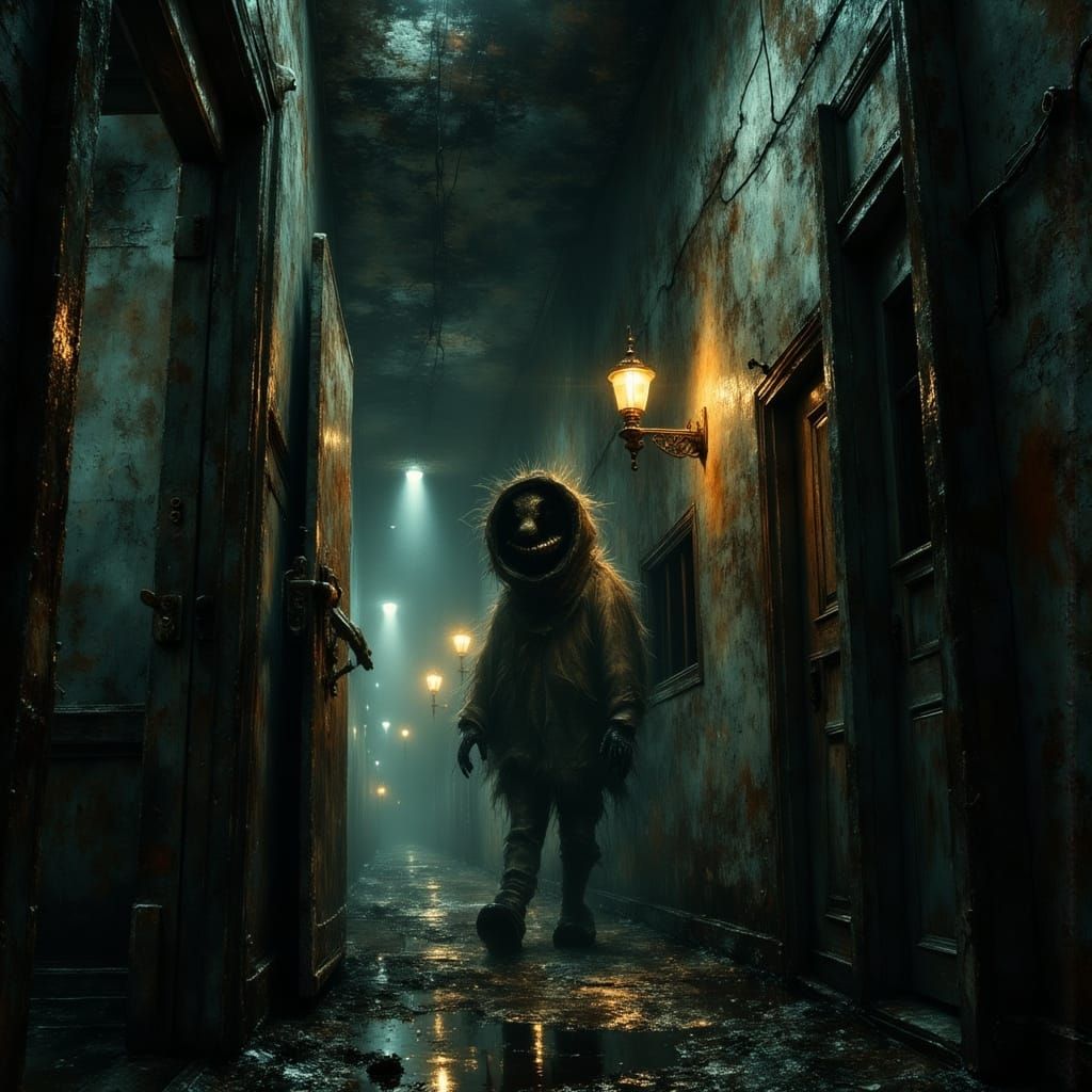 Terrifying Survival Horror Game Cover Art