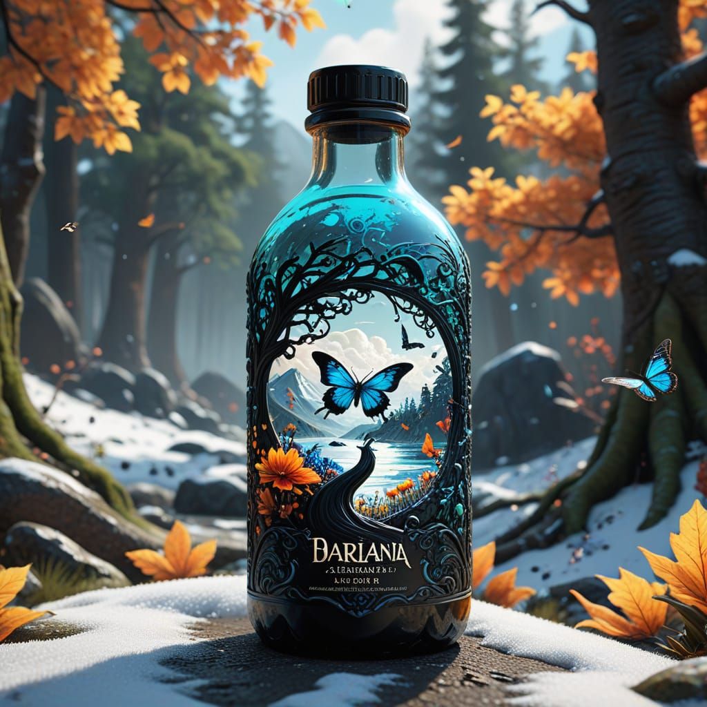 Whimsical Seasons Coloring Page in Deep Color