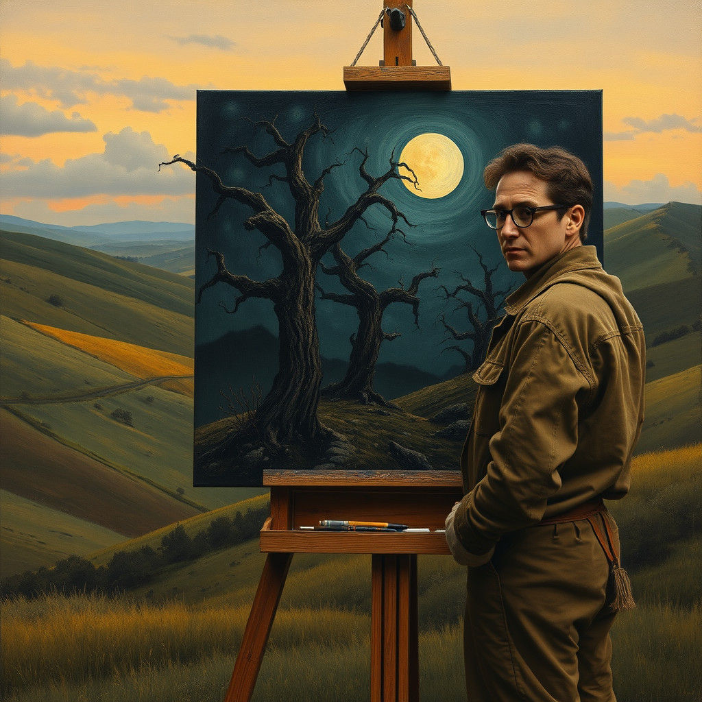 Painter's Canvas Reveals a Haunting Landscape