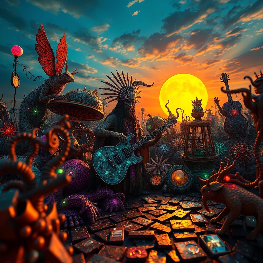 Mystical Shaman Reconstructs Shattered Music in Vibrant, Bio...