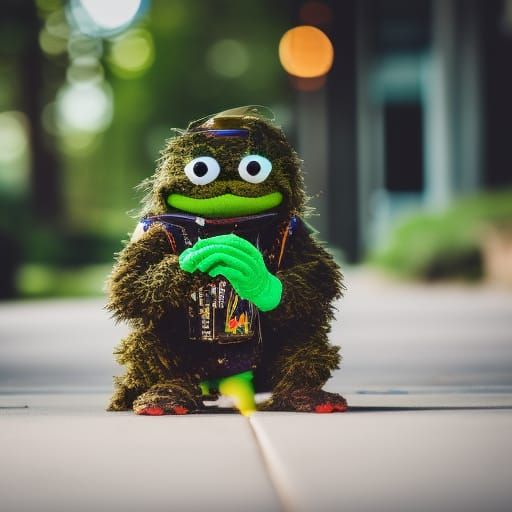 Oscar the Grouch: Professional Photography