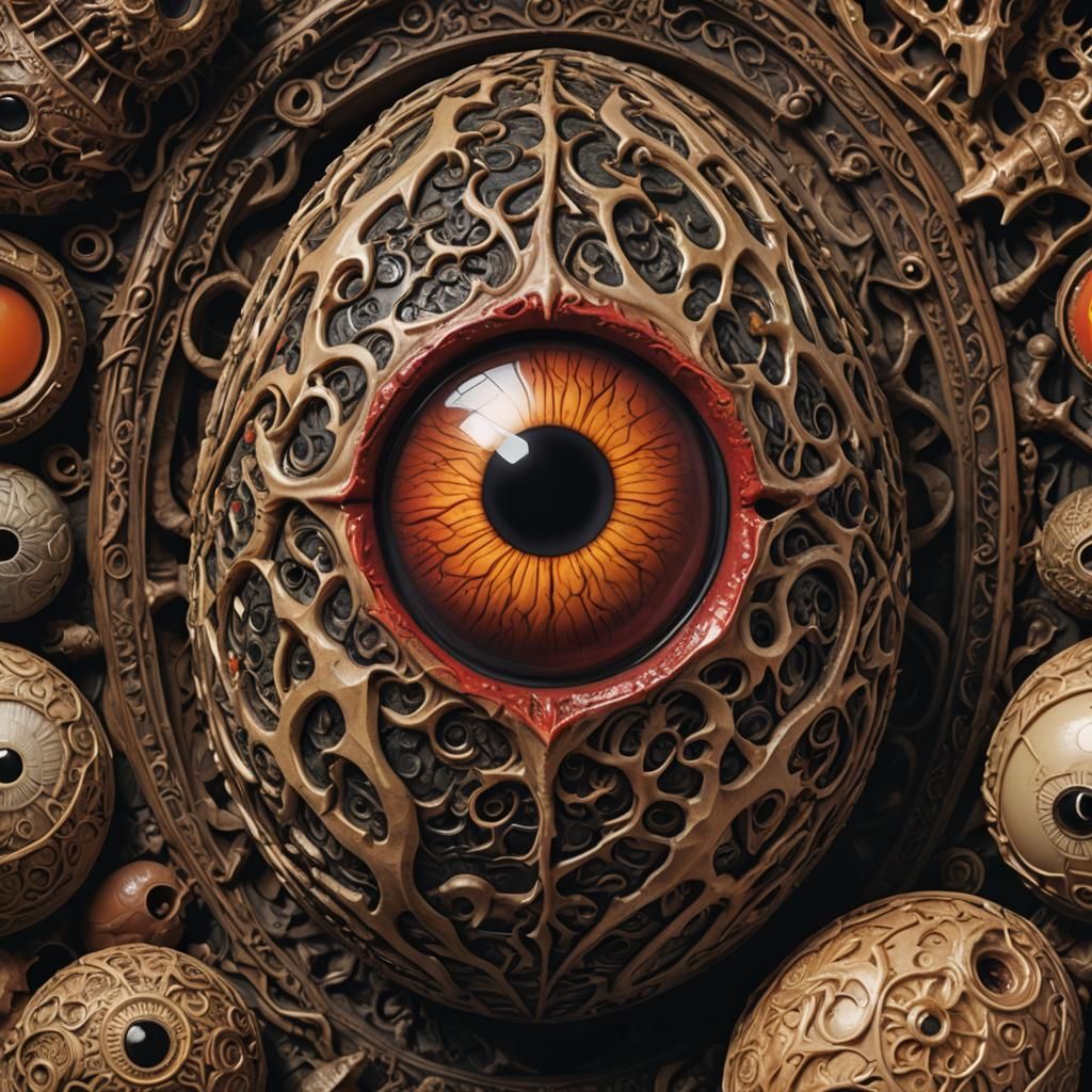 Magic Eyeball: Dark Academia, Gothic Horror Concept Art