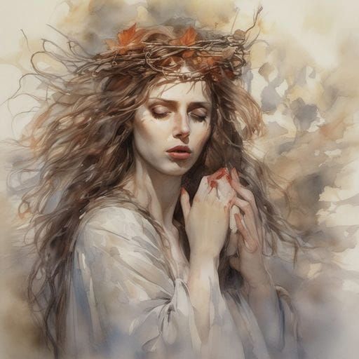 Mary Magdalene Engulfed by Chilling Darkness