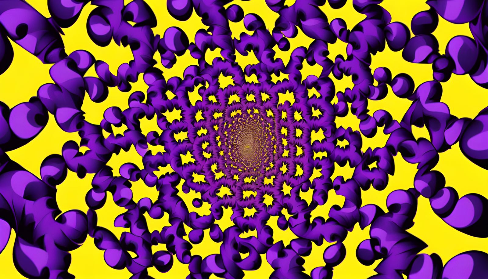 Hypnotic Spinning Vortex Optical Illusion
