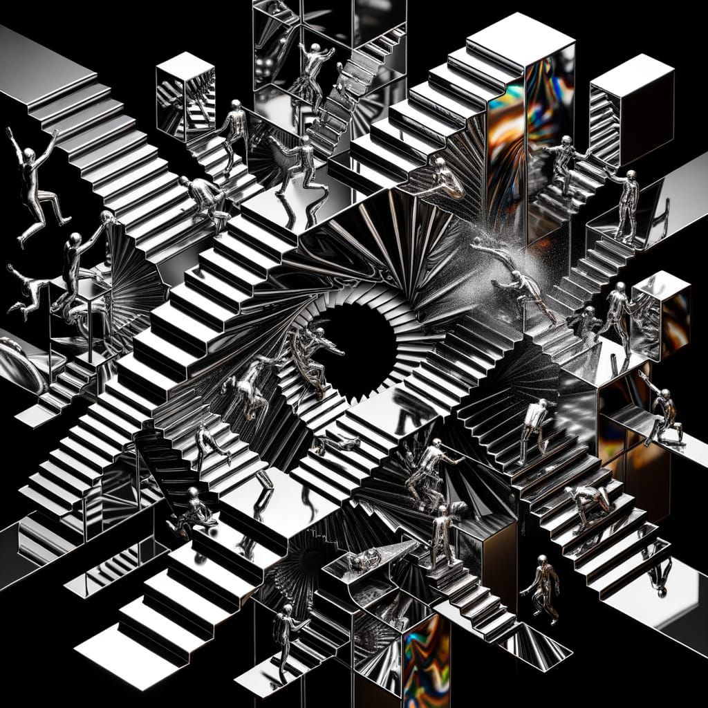 Fractured Realities on a Chrome Canvas