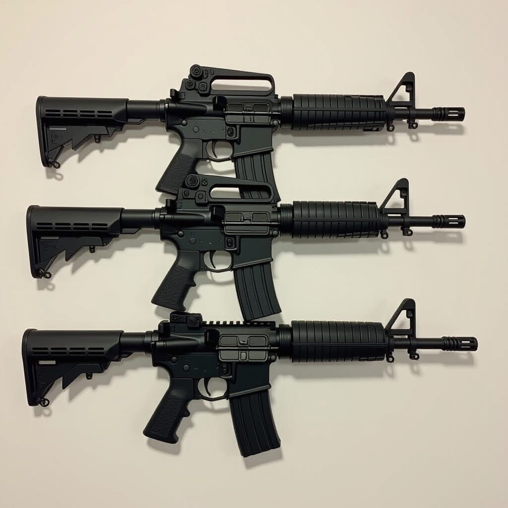 AI Generated Image of Guns