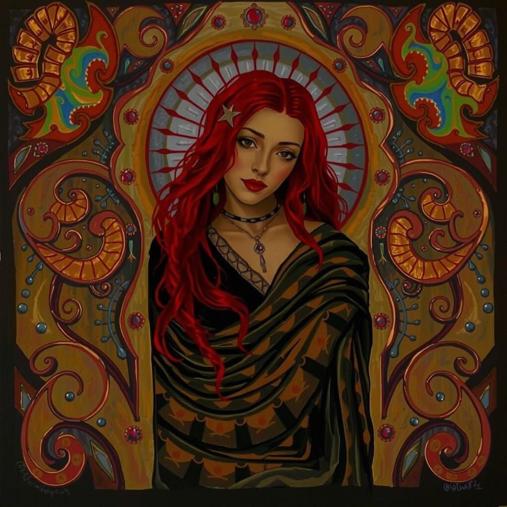 Dynamic Abstract Expressionism with Iridescent Swirls